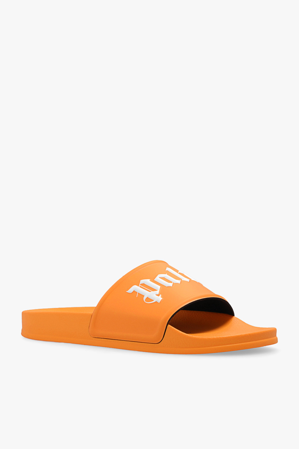 Orange Slides with logo Palm Angels IetpShops Germany Dee